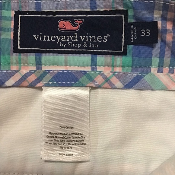 Vineyard Vines Men’s Breaker Plaid Shorts Multicolor - Picture 9 of 9